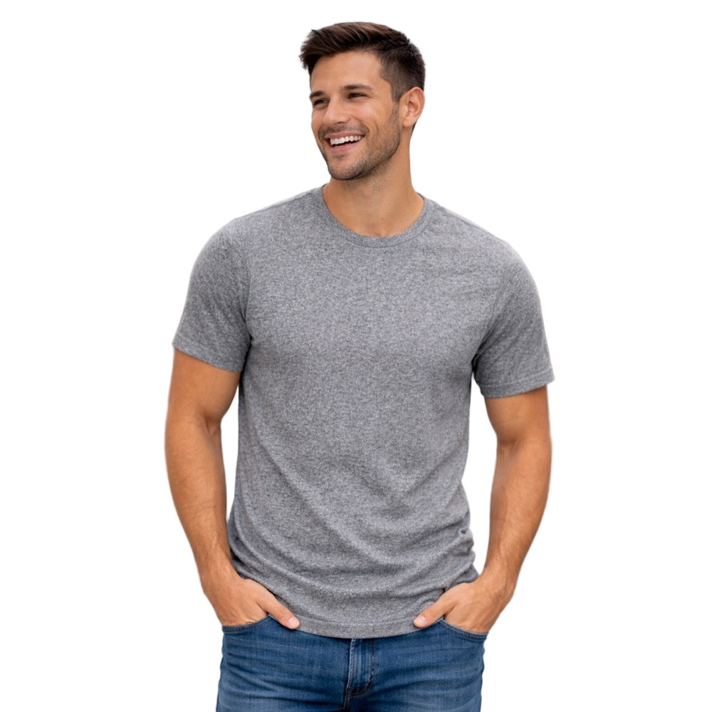Crisp Gray Short Sleeve Lightweight Tee Shirt NWT